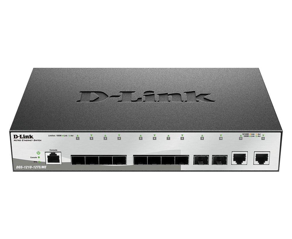 D-Link DGS-1210-12TS/ME 8 Port Fiber Switch D-Link DGS-1210-12TS/ME 8 Port Fiber Switch
